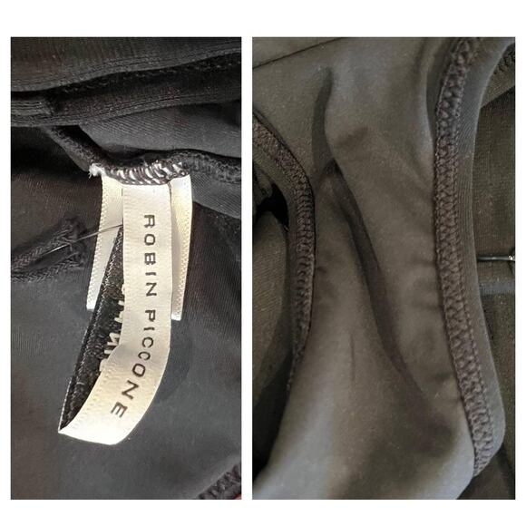 Robin Piccone Ava Plunge Neck Tie-Front One Piece Swimsuit size 4 - Picture 6 of 8